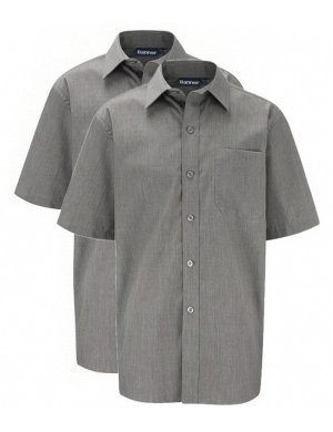 Banner Short Sleeve Shirts 2pk - Grey